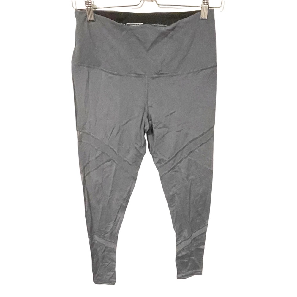 Victorias Secret Sport Medium Grey Mesh Inset Full Length Knock Out‎ Legging